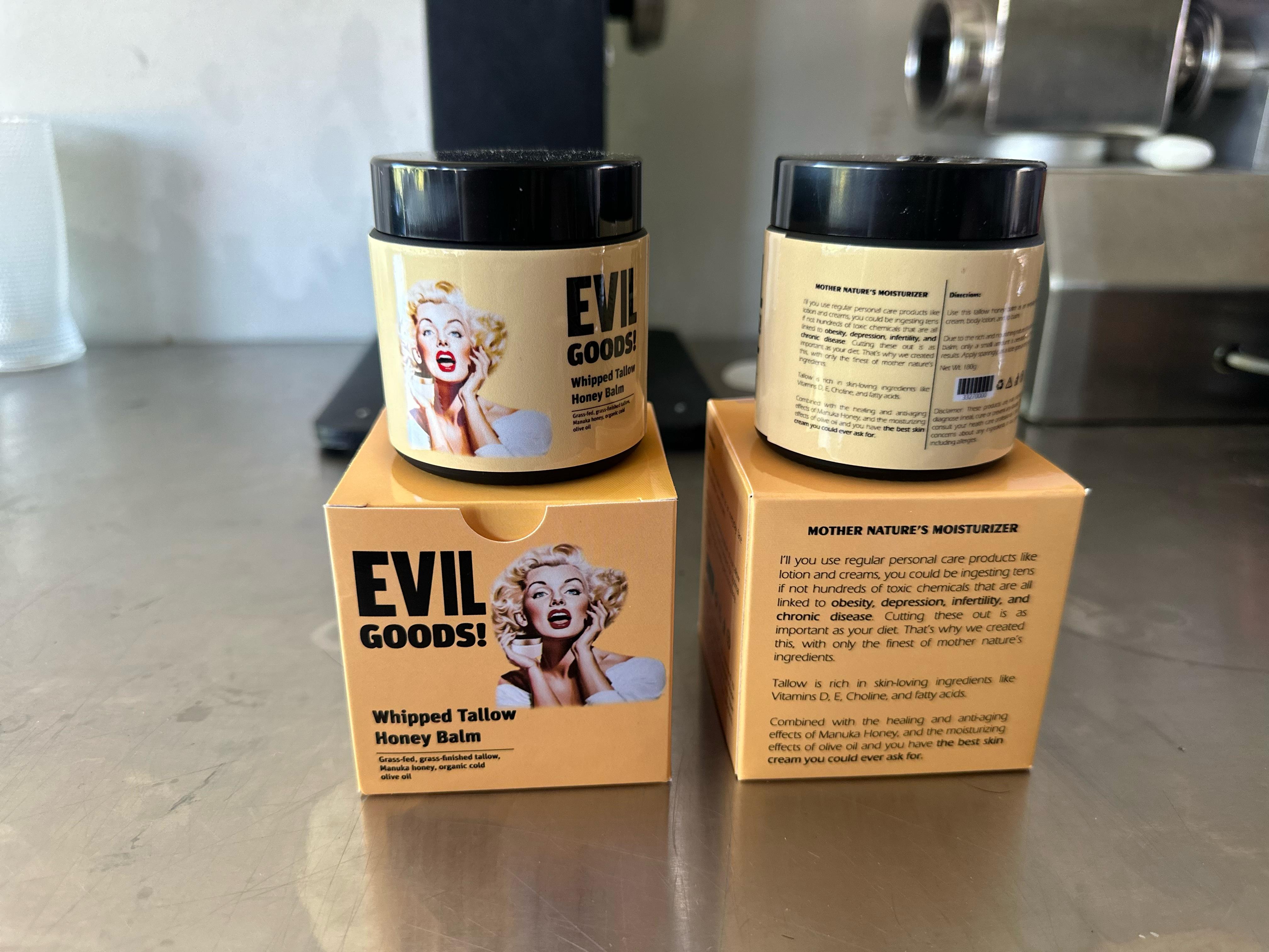 EVIL GOODS – Bálsamo de Sebo de Res + Miel de Manuka ✨