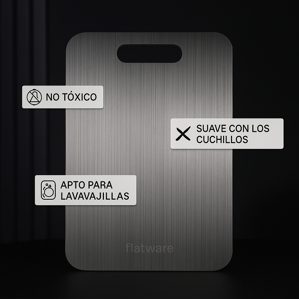 Tabla de Corte Titanio Antibacterial